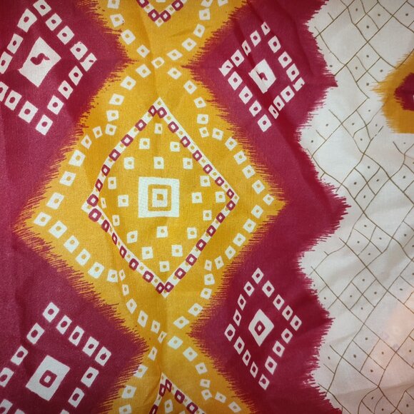 Fire Saree Sari Long Traditional 16 Feet Long Wrap Ethnic India Outfit Vintage - Picture 6 of 12